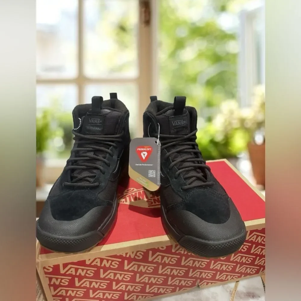 Vans MTE Black High-Top Athletic Shoes with Gum Outsole